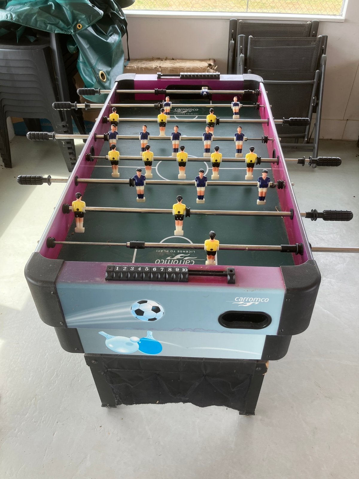 Voetbaltafel en meer, Ophalen, Gebruikt, Pooltafel