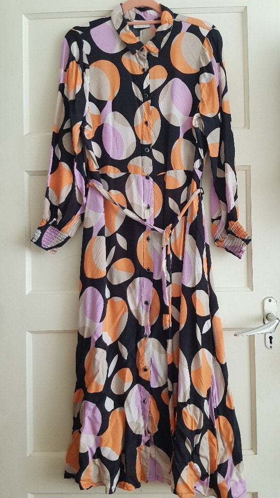 Viscose doorknoopjurk van Kaffe, Maat 38/40 (M), Overige kleuren, Kaffe, Ophalen of Verzenden