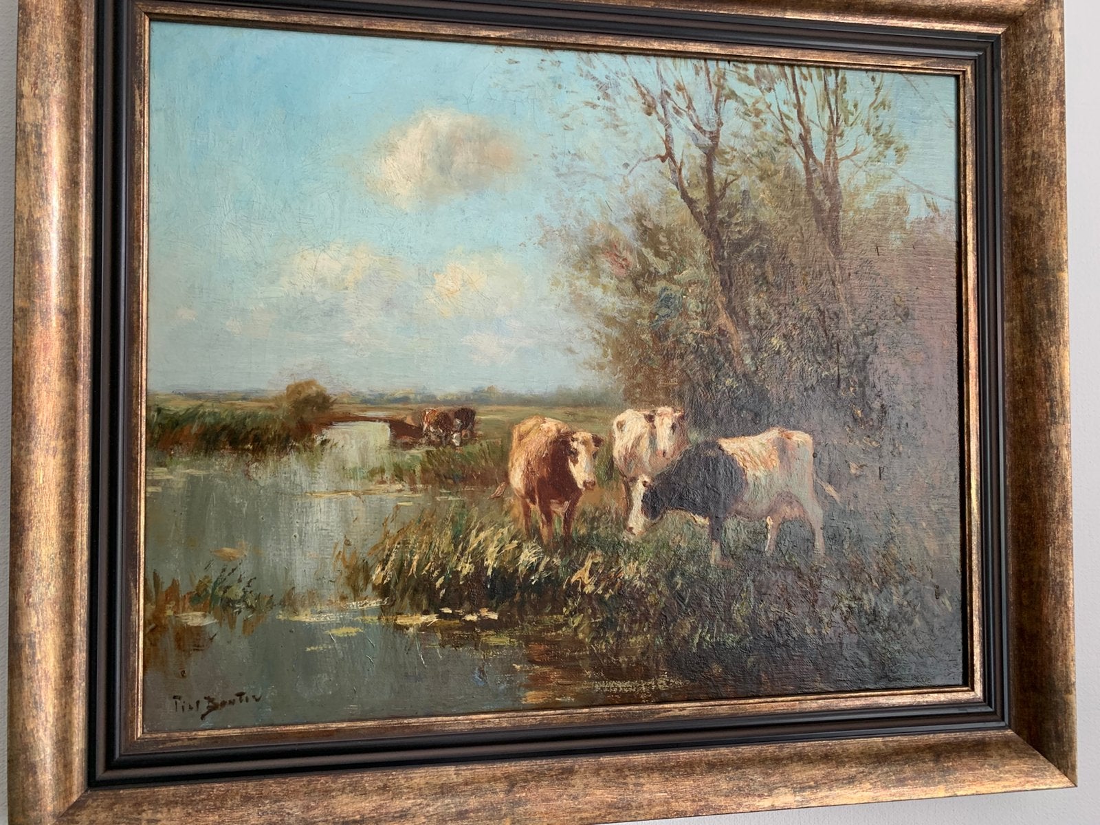 polder landschap, Antiek en Kunst, Ophalen