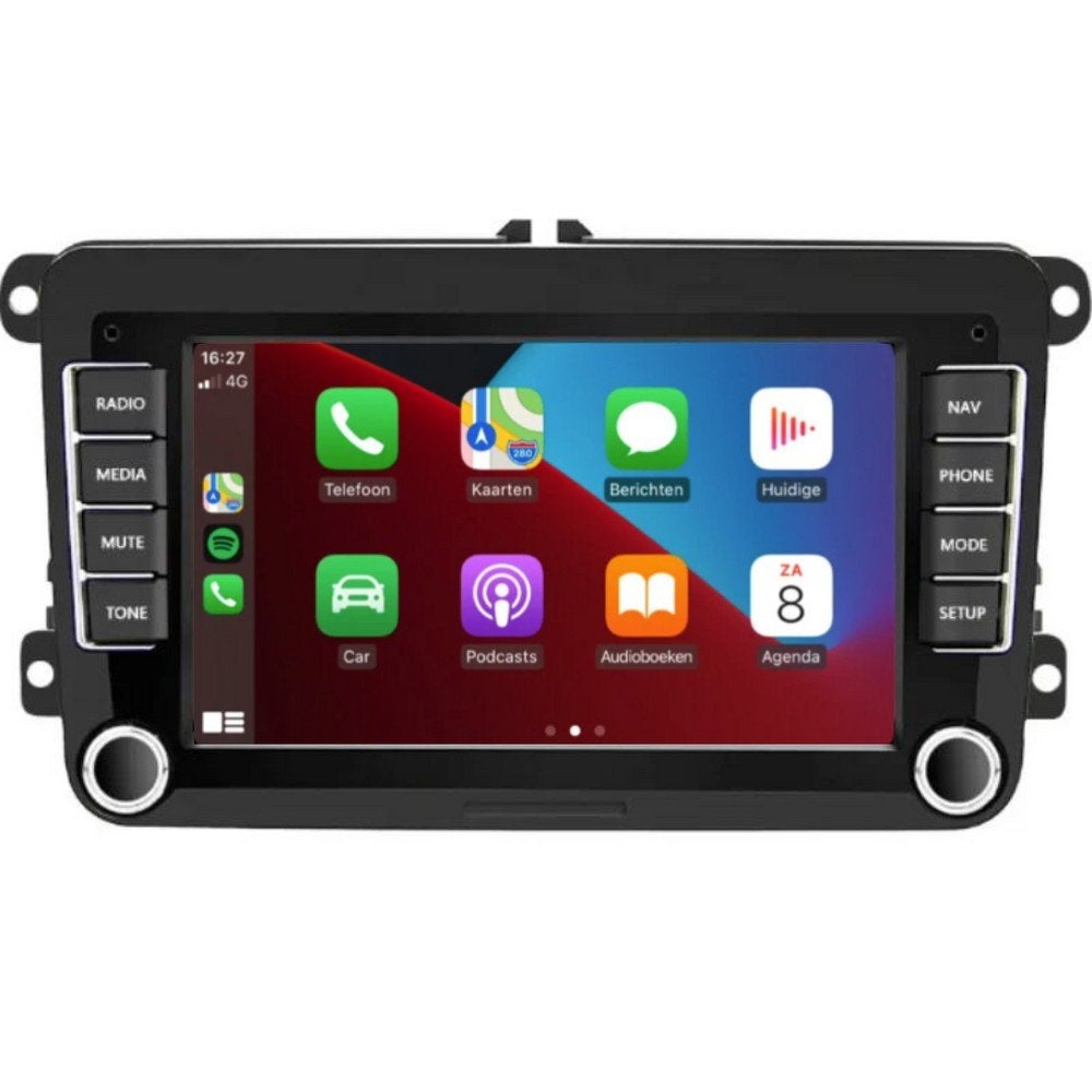 Android Auto/Apple CarPlay radio voor VW, Seat, Skoda, Ophalen of Verzenden, Zo goed als nieuw