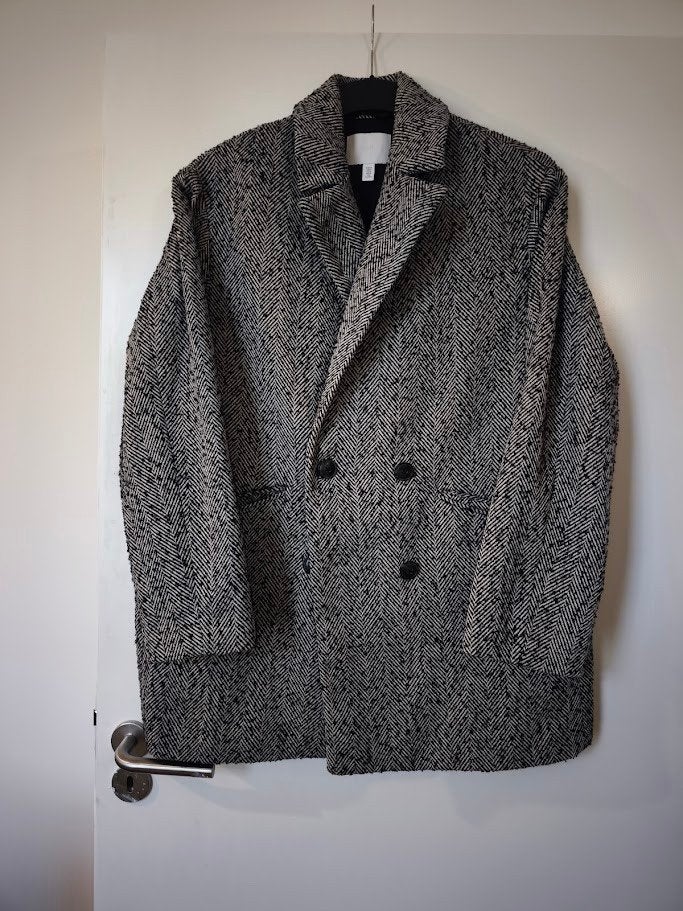 H&M Double-breasted blazer, Maat 38/40 (M), H&M, Zwart, Ophalen of Verzenden