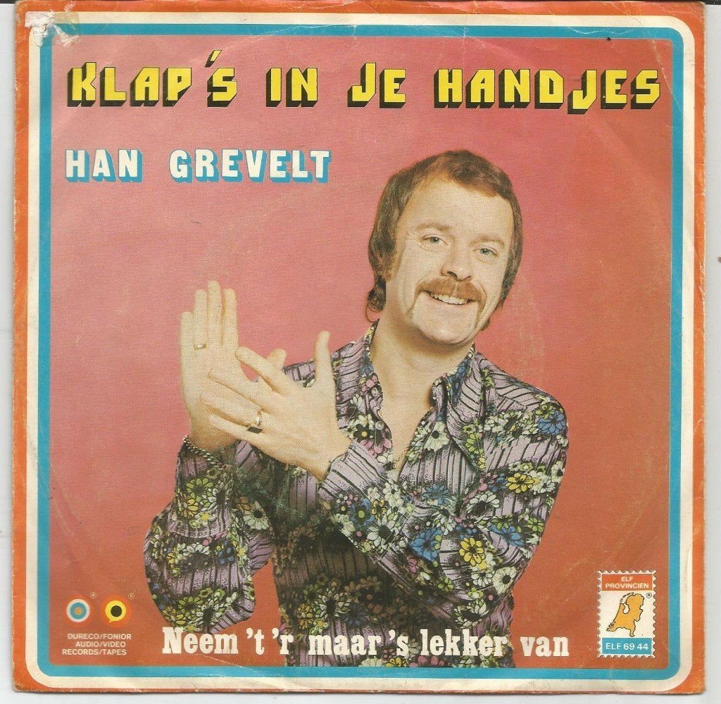 Han Grevelt ‎: Klap 's In Je Handjes (1974), Gebruikt, Fotohoes, 7 inch, Ophalen of Verzenden