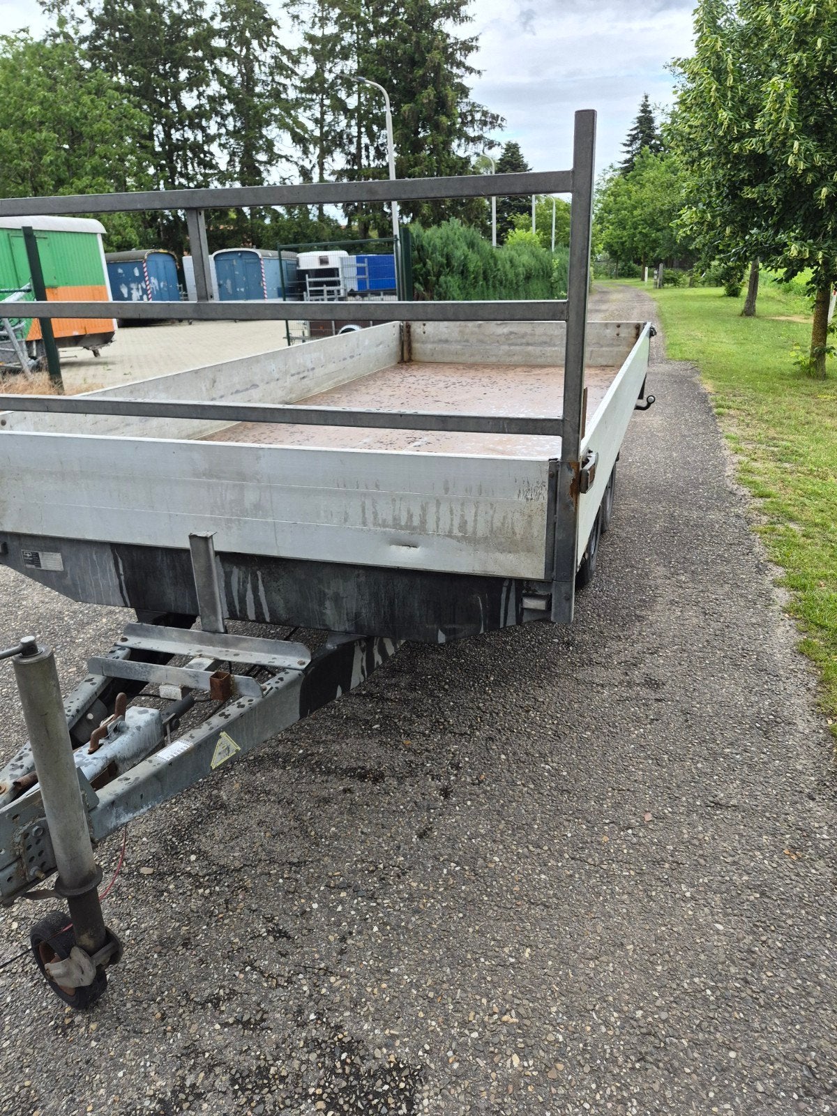 Plateauwagen met ijzeren bodem - 2700 kg totaal, Ophalen of Verzenden