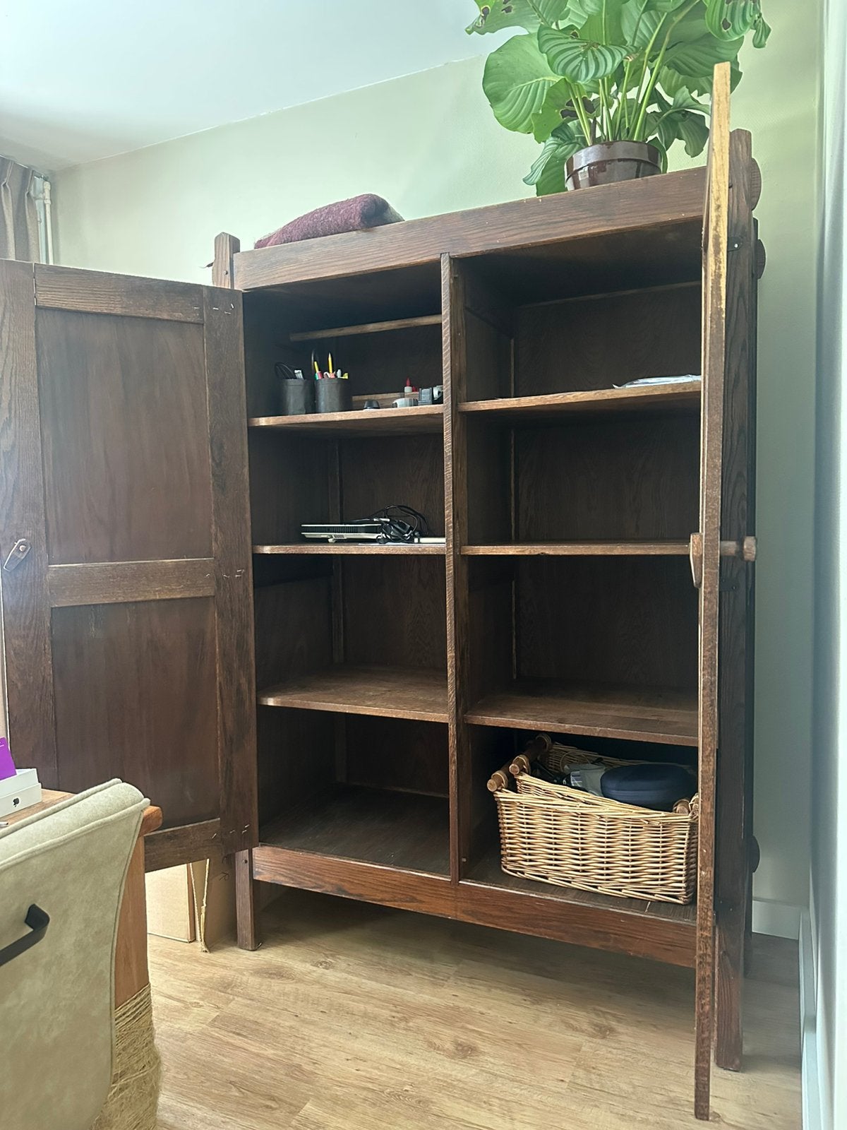 Houten vintage kast, Huis en Inrichting, Kasten | Overige, Ophalen, Gebruikt
