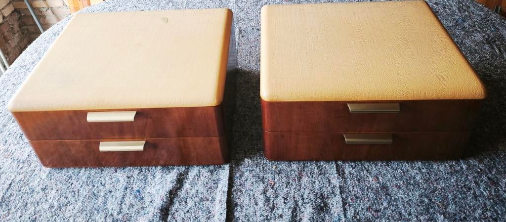 2 vintage jaren 60 A.A Patijn zwevende nachtkastjes, Ophalen, Gebruikt