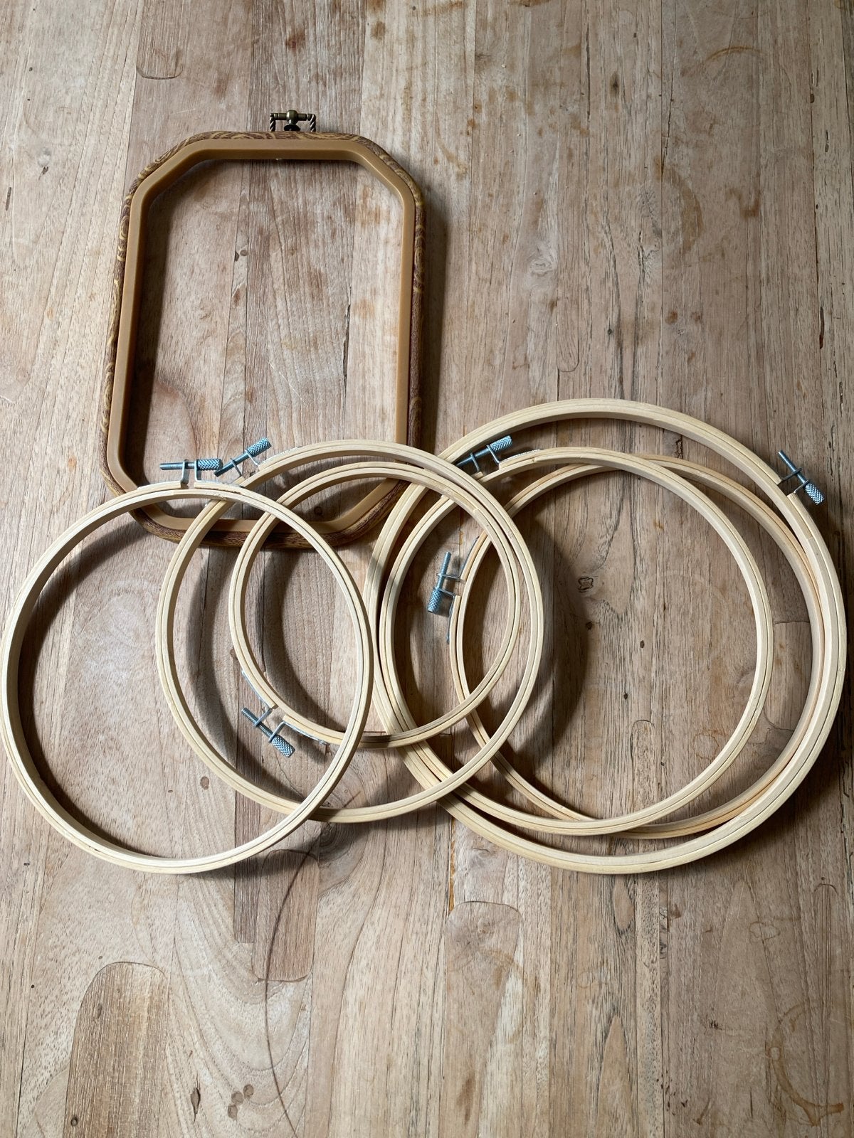 Diverse borduurringen set - voor handborduren, Ophalen of Verzenden, Gebruikt, Handborduren, Onderdeel of Toebehoren