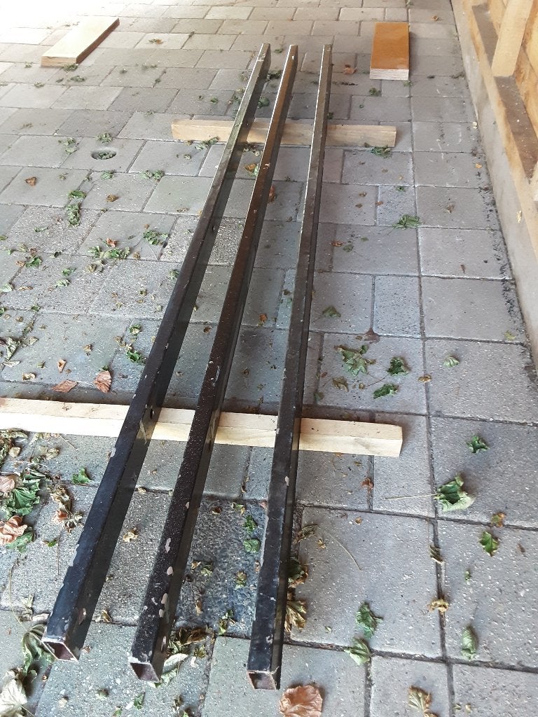 Stalen kokerbalk, kokerprofiel 100x40x3mm, lengte 3 m, Doe-het-zelf en Verbouw, Metalen, Ophalen, Gebruikt, IJzer
