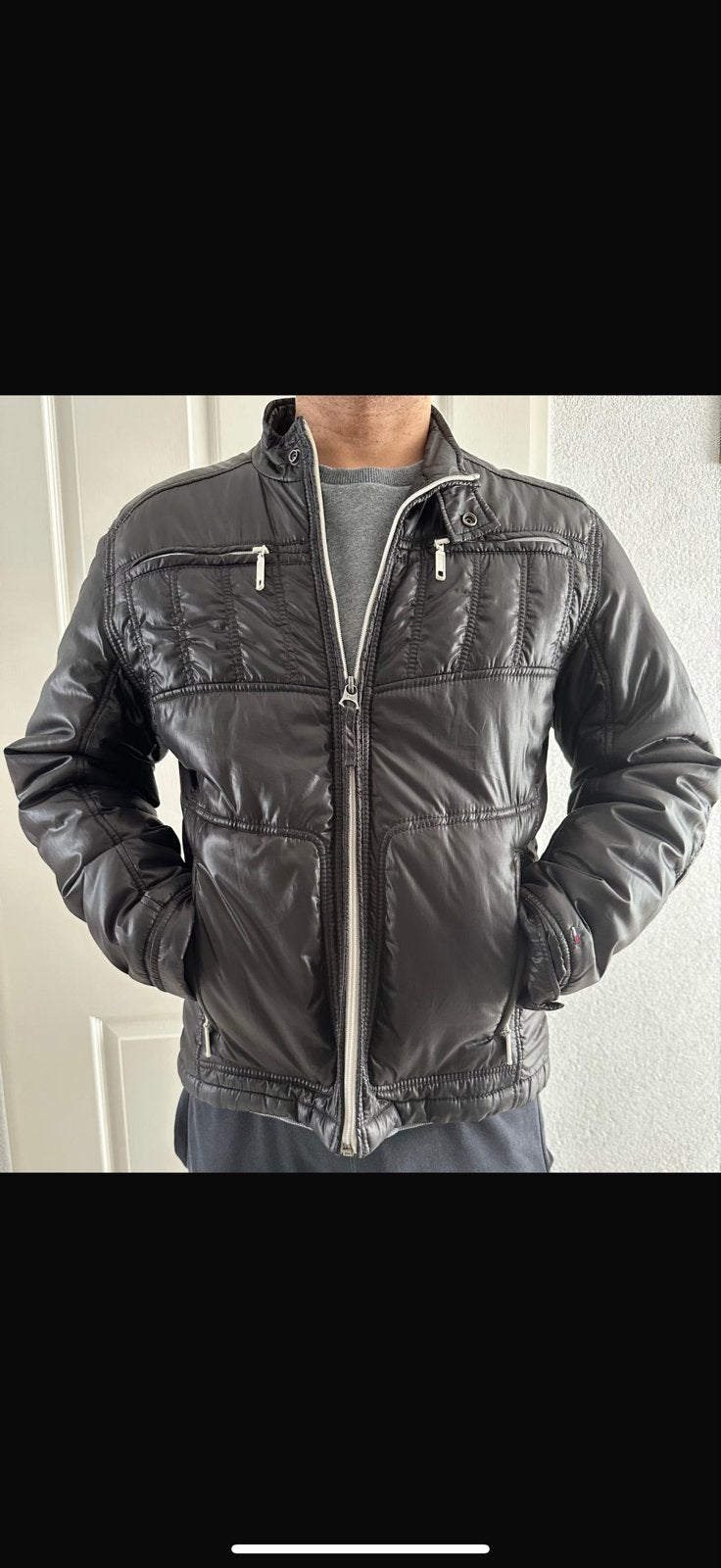 Tommy Hilfiger Denim Jas Maat L, Ophalen of Verzenden, Zo goed als nieuw, Maat 52/54 (L), Zwart