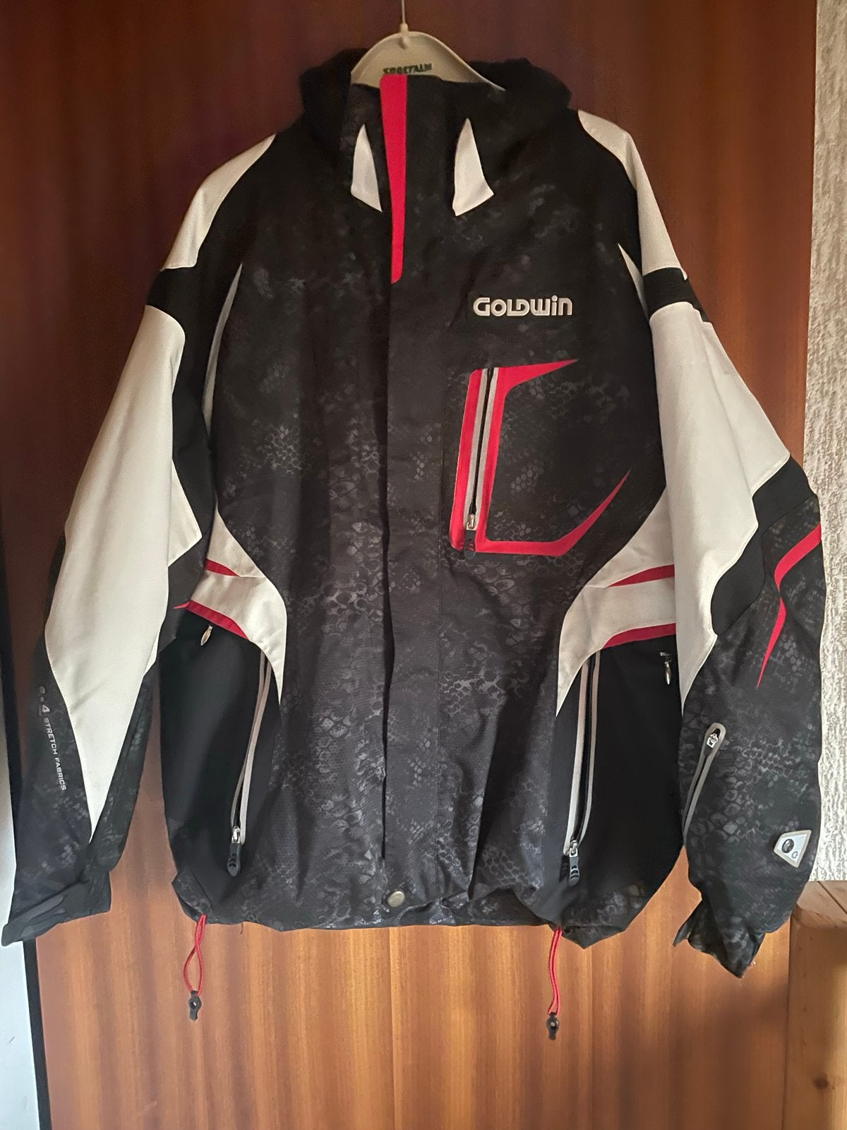 Goldwin ski-jas XXL - Zwart, rood, wit, Ophalen of Verzenden, Gedragen, Maat 46/48 (XL) of groter, Jack