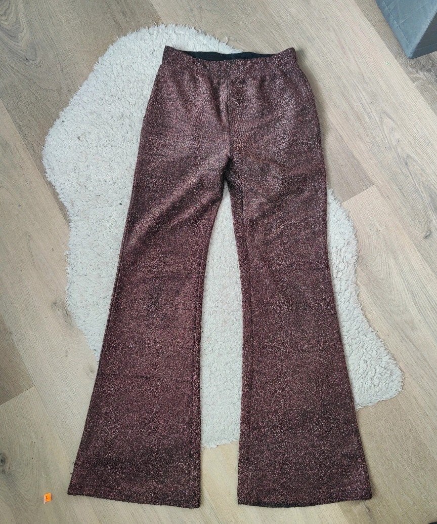 Hema Glitter flared broek maat 134/140, Ophalen of Verzenden, Meisje, Broek