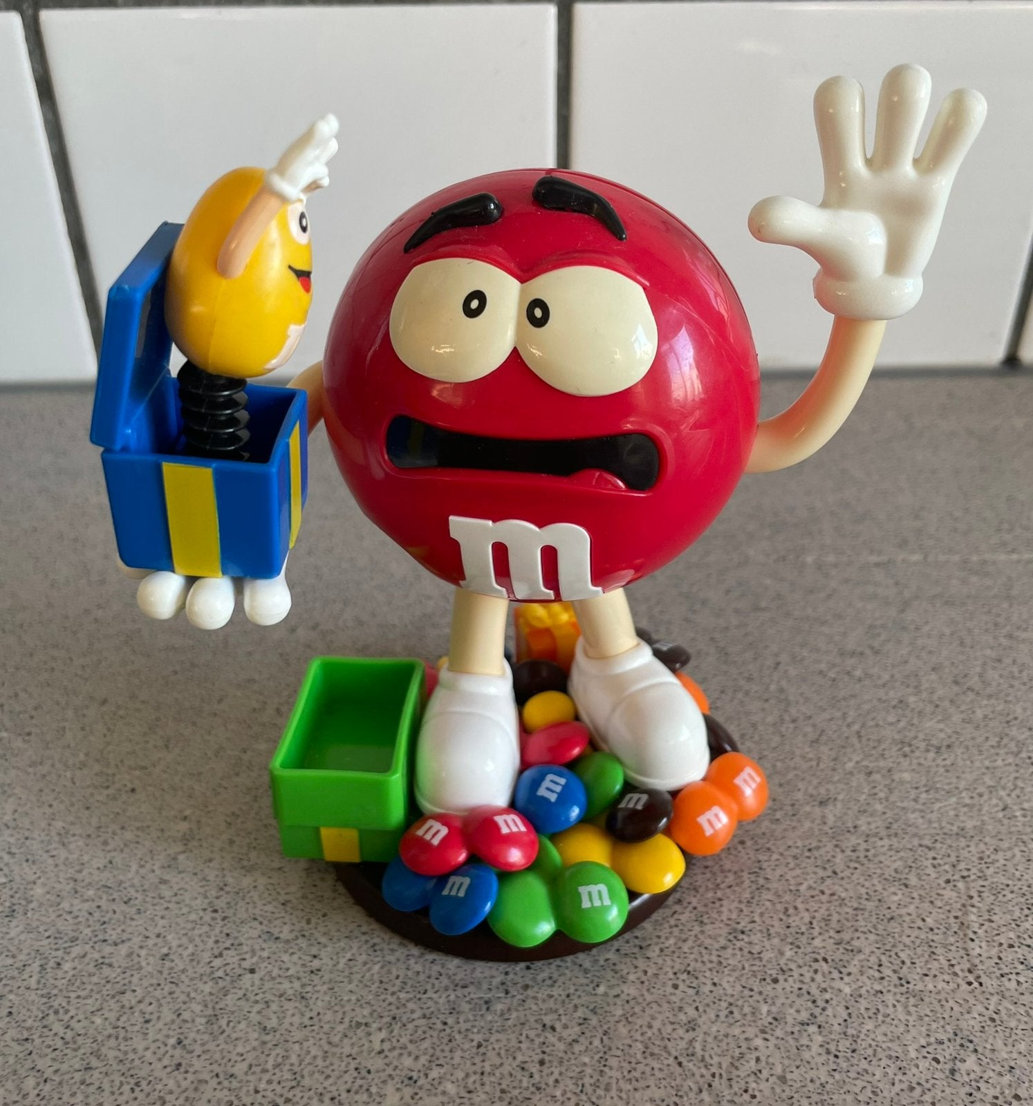 M&M’s snoepmachine Mars, Verzenden, Zo goed als nieuw, Reclamebord