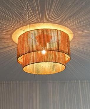Lampenkap Riet / Rotan gloed nieuw, Huis en Inrichting, Ophalen, Nieuw