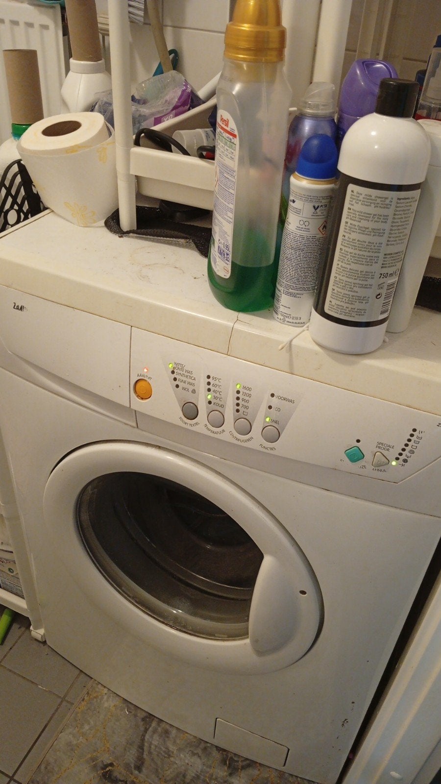 Wasmachine, Ophalen, 1200 tot 1600 toeren, Gebruikt, Voorlader