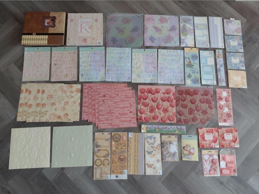 Heel groot pakket K&Company Brenda Walton scrapbook 30x30cm, Hobby en Vrije tijd, Scrapbooking, Ophalen of Verzenden, Nieuw, Album of Boek