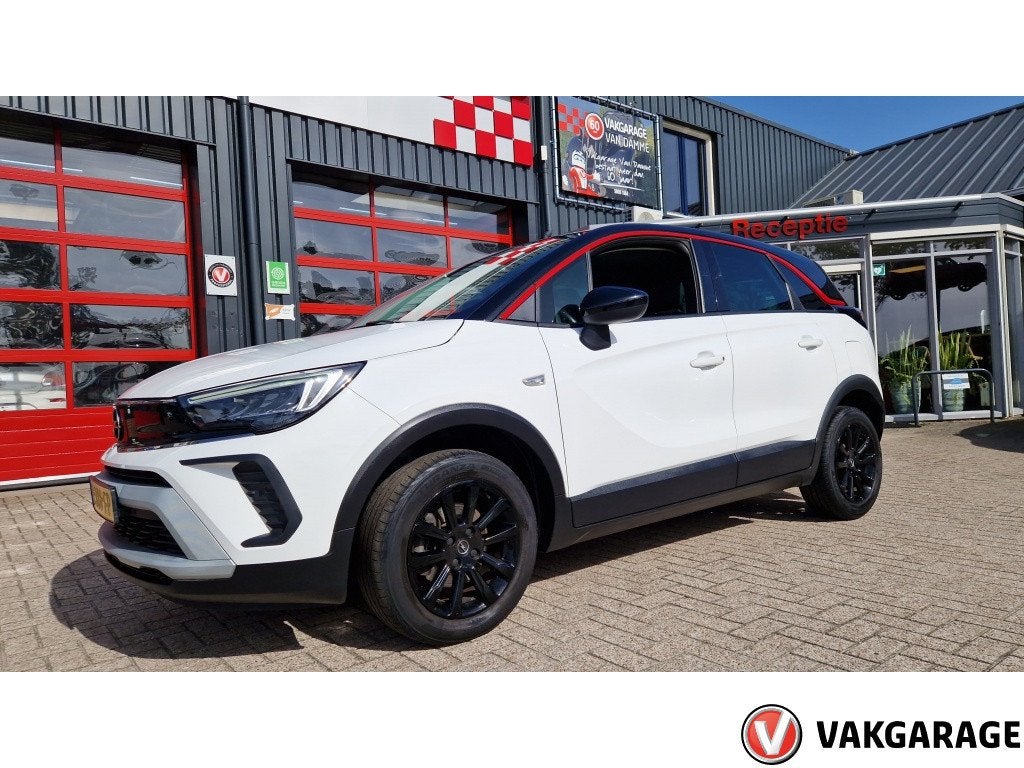 Opel Crossland 1.2 Turbo GS Line (bj 2021), Auto's, Gebruikt, Euro 6, Wit, Origineel Nederlands