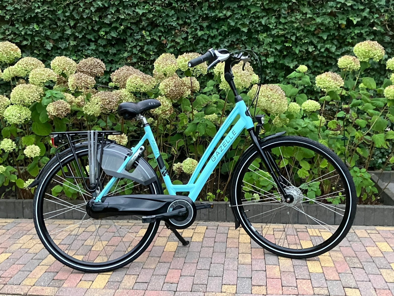 Gazelle Chamonix Pure D53/7-V Aqua Bleu Zeer mooi!, Ophalen, 53 tot 56 cm, Versnellingen, Zo goed als nieuw