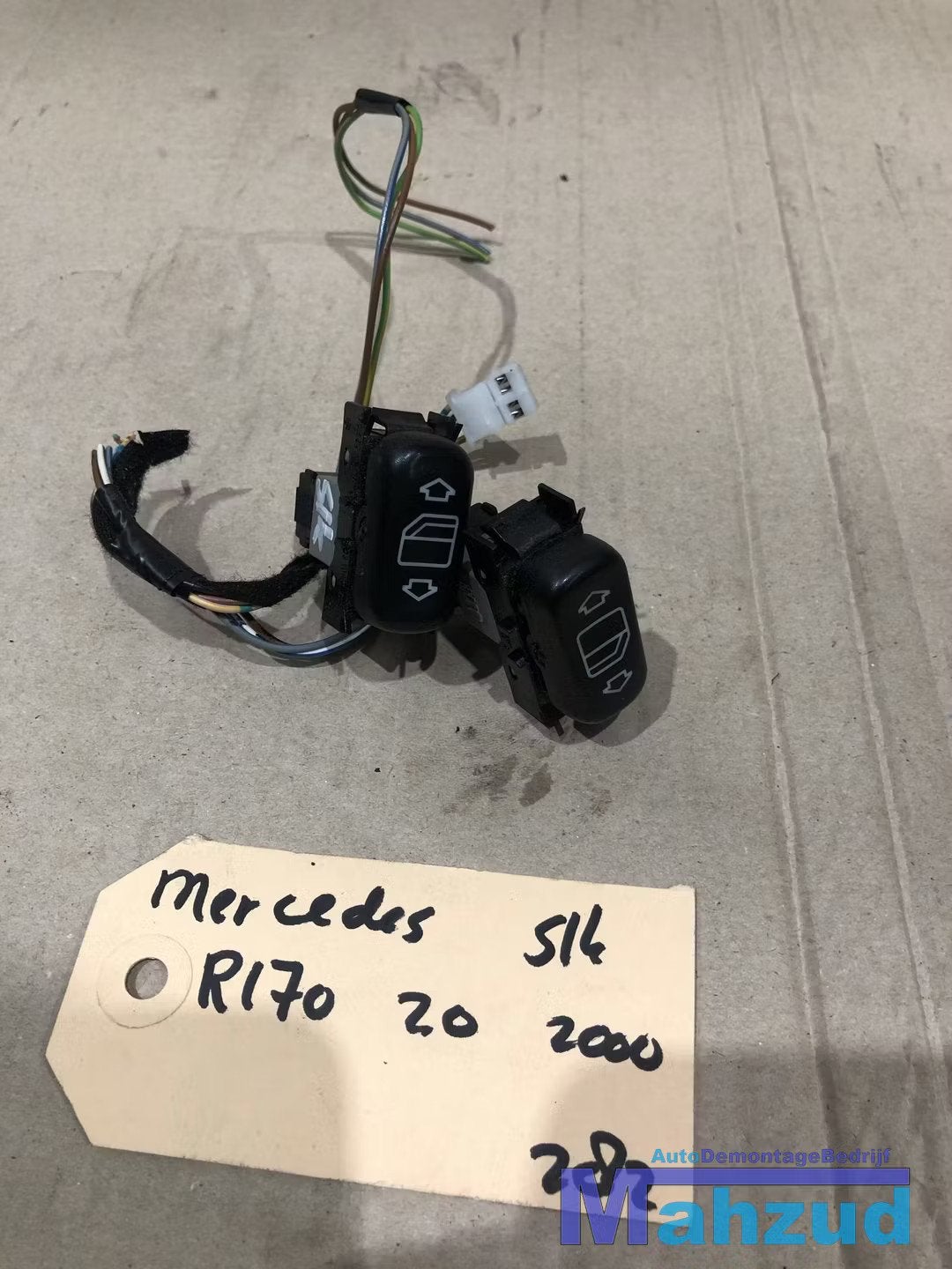 MERCEDES SLK R170 Raam schakelaar knop 1708201510, Gebruikt, Mercedes-Benz AG, Mercedes-Benz, Ophalen of Verzenden