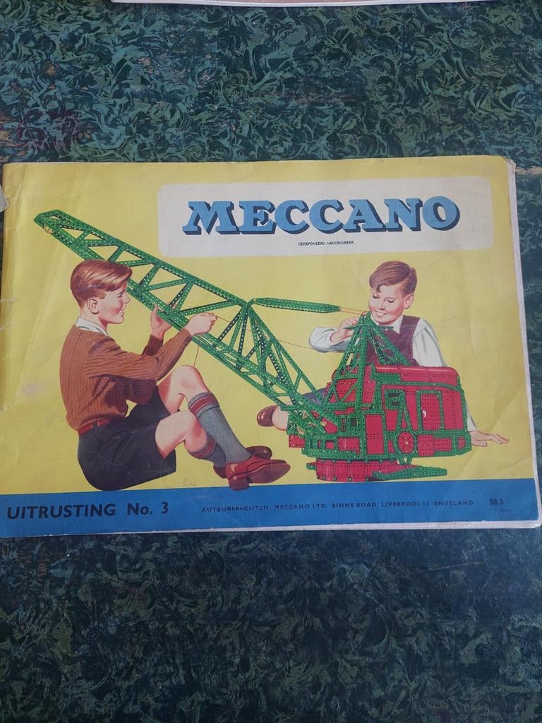 Vintage Meccano Uitrusting No. 3 Boekje - Handleiding, Ophalen of Verzenden, Gebruikt, Overige merken