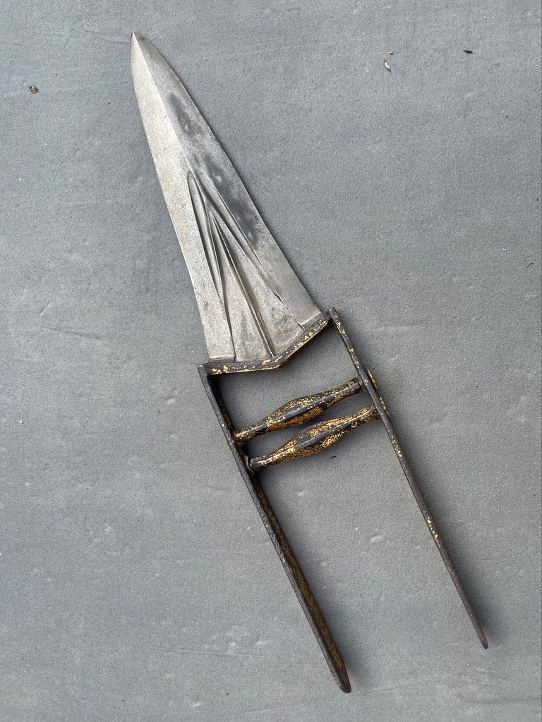 Antieke Katar Dagger Stootdolk - India - 18e eeuw, Ophalen of Verzenden, Overige soorten, Azië, Mes of Dolk