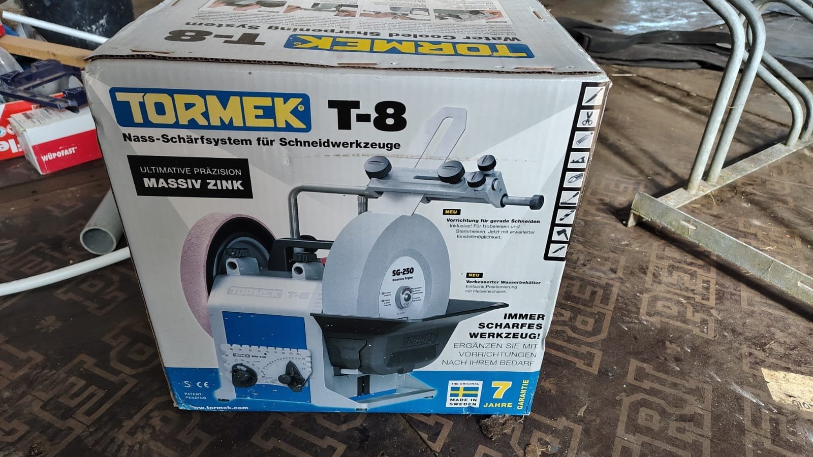 Tormek T-8 Watergekoeld Slijpsysteem - Nieuw in doos, Ophalen