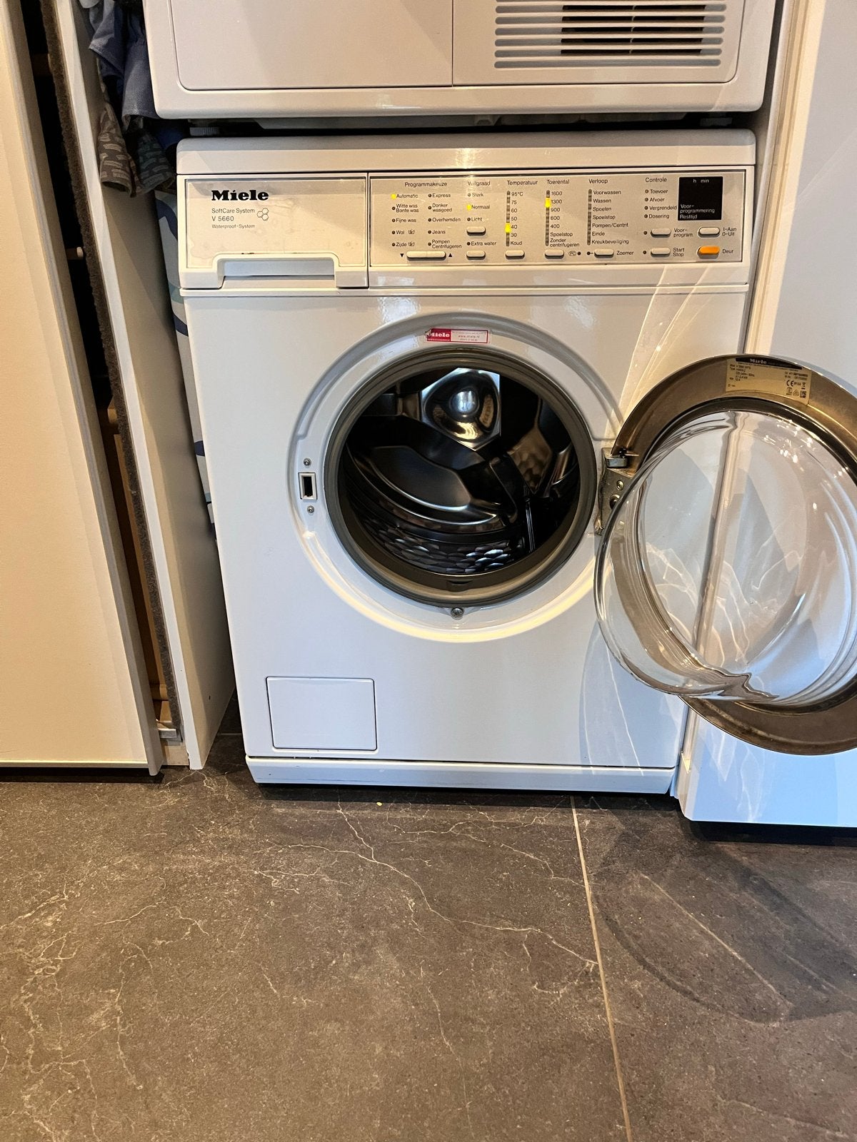 Miele V 5660 Wasmachine - SoftCare System, Witgoed en Apparatuur, Wasmachines, Ophalen, Gebruikt, Voorlader, Kort programma