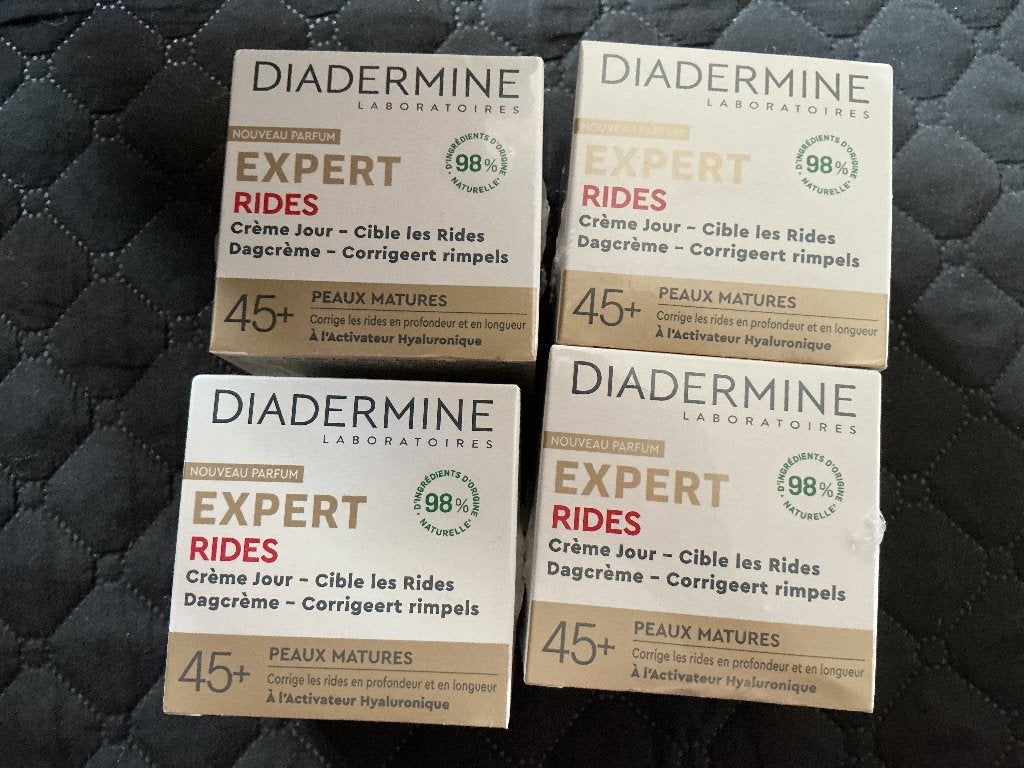 Diadermine expert rides 45+ 4 potjes nieuw in seal, Ophalen of Verzenden, Nieuw, Gehele gezicht, Verzorging