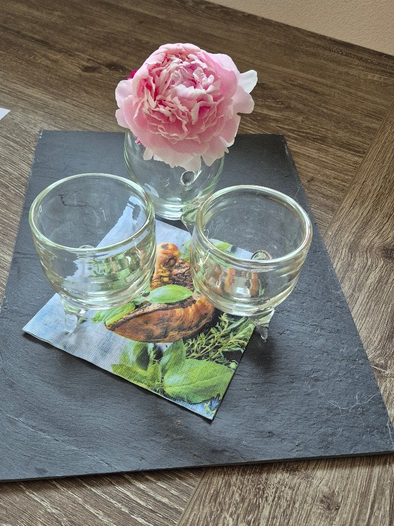 Duetz vaasjes, Overige kleuren, Ophalen of Verzenden, Minder dan 50 cm, Glas