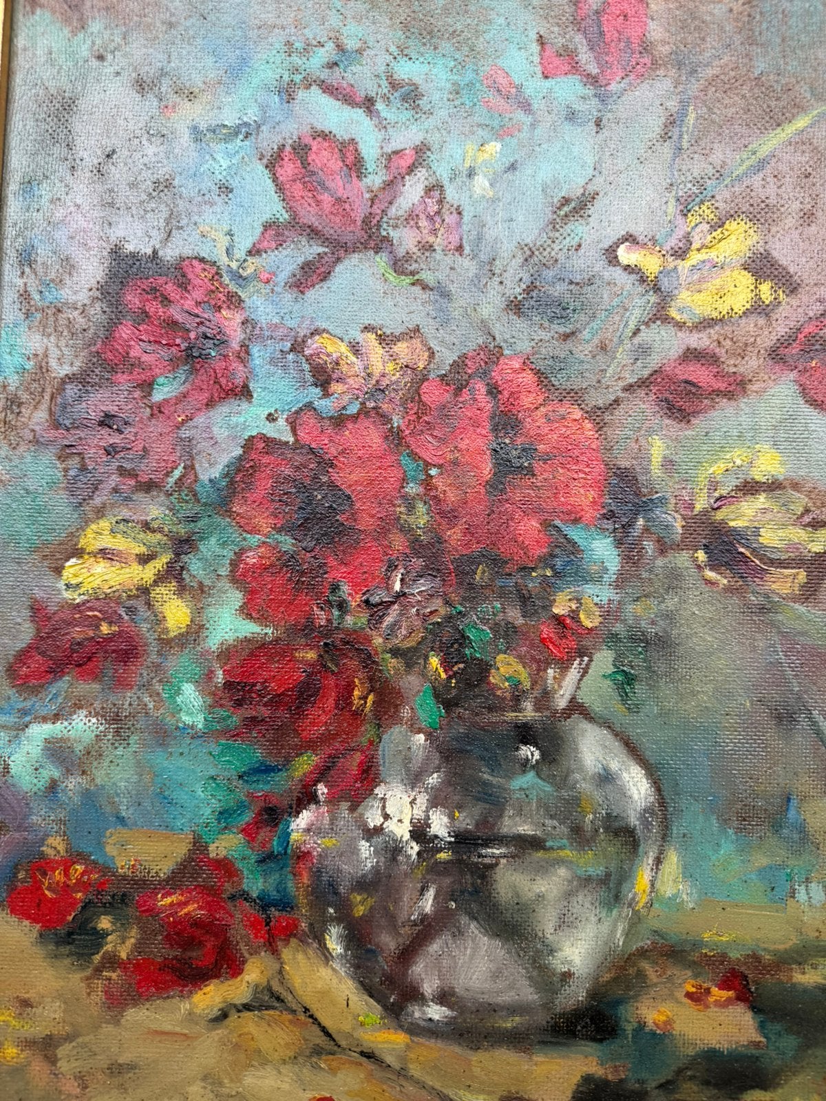 A. J. ZWART 1903 - 1881  olie op board, Antiek en Kunst, Kunst | Schilderijen | Klassiek, Paneel, Stilleven, Ophalen of Verzenden