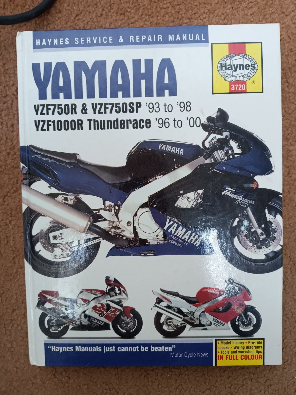Haynes boek, Yamaha YZF 750R/SP YZF1000R, Ophalen of Verzenden, Yamaha