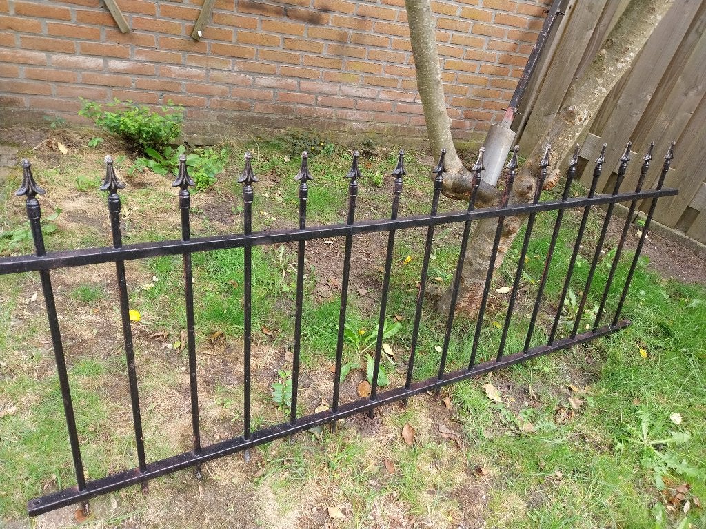 te koop ijzer  sier tuinhek, Tuin en Terras, Ophalen, Gebruikt, IJzer, Tuinhek
