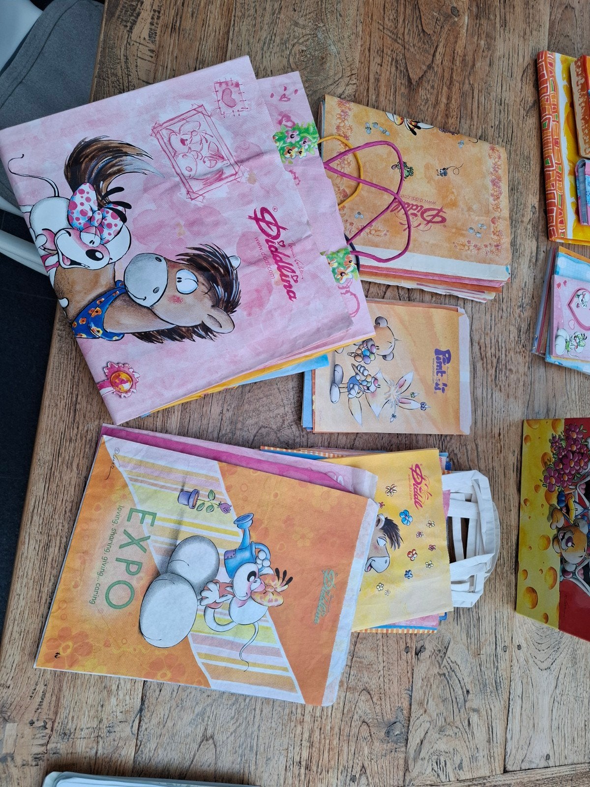 Tasjes en zakjes van  Diddl en vriendjes, Verzamelen, Diddl, Ophalen of Verzenden, Diddl, Gebruikt, Papier, Kaart of Schrift