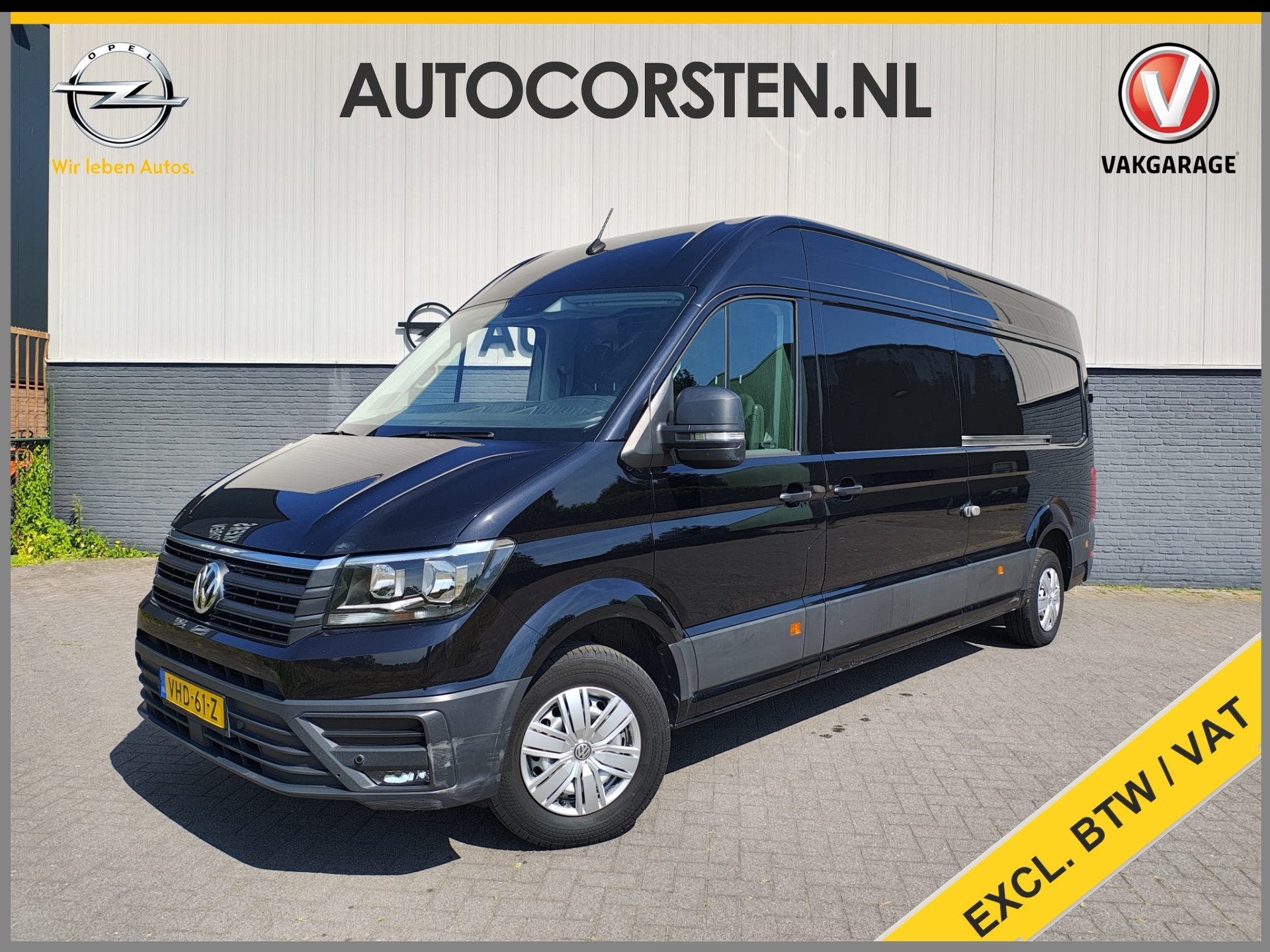 Volkswagen Crafter 35 2.0TDI 141PK Automaat L4H3 2X Schuifde, Stof, Gebruikt, Volkswagen, Zwart