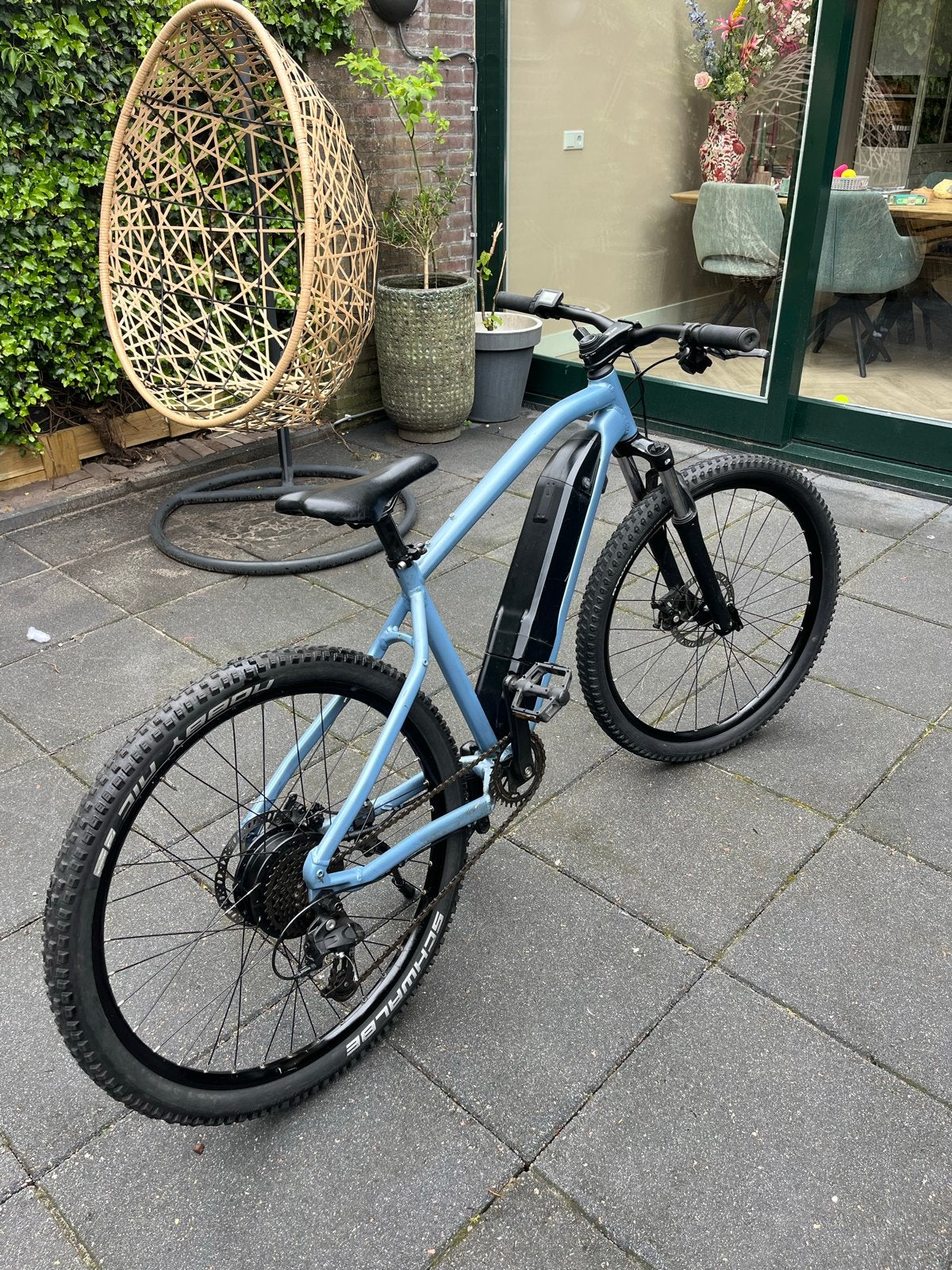 Rockrider E ST100 elektrische mountainbike, Fietsen en Brommers, Elektrische fietsen, Zo goed als nieuw, 51 tot 55 cm, 30 tot 50 km per accu
