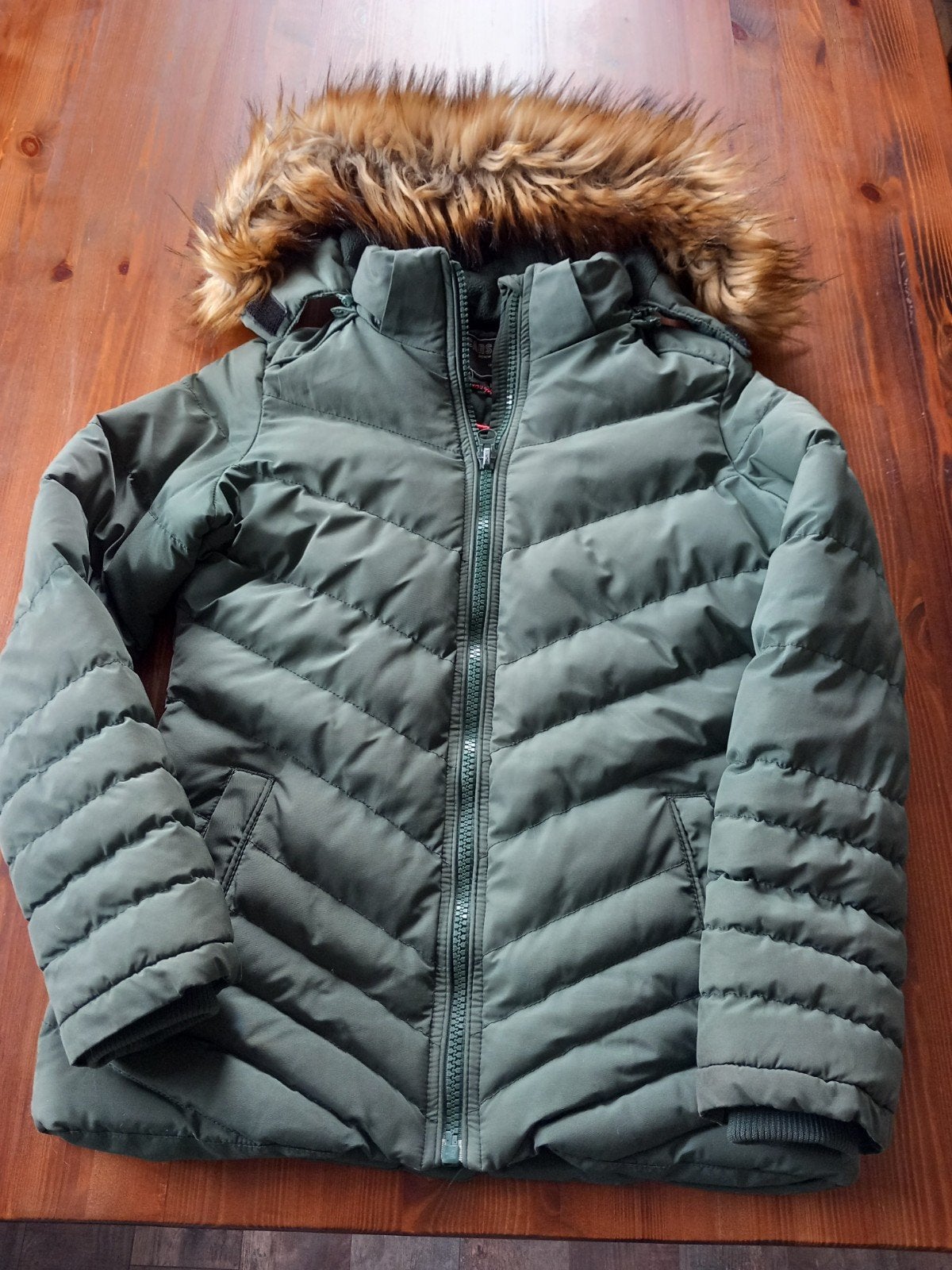 Cars Jeans winterjas met  afneembare bontkra, Jongen of Meisje, Ophalen of Verzenden, Zo goed als nieuw, Cars Jeans