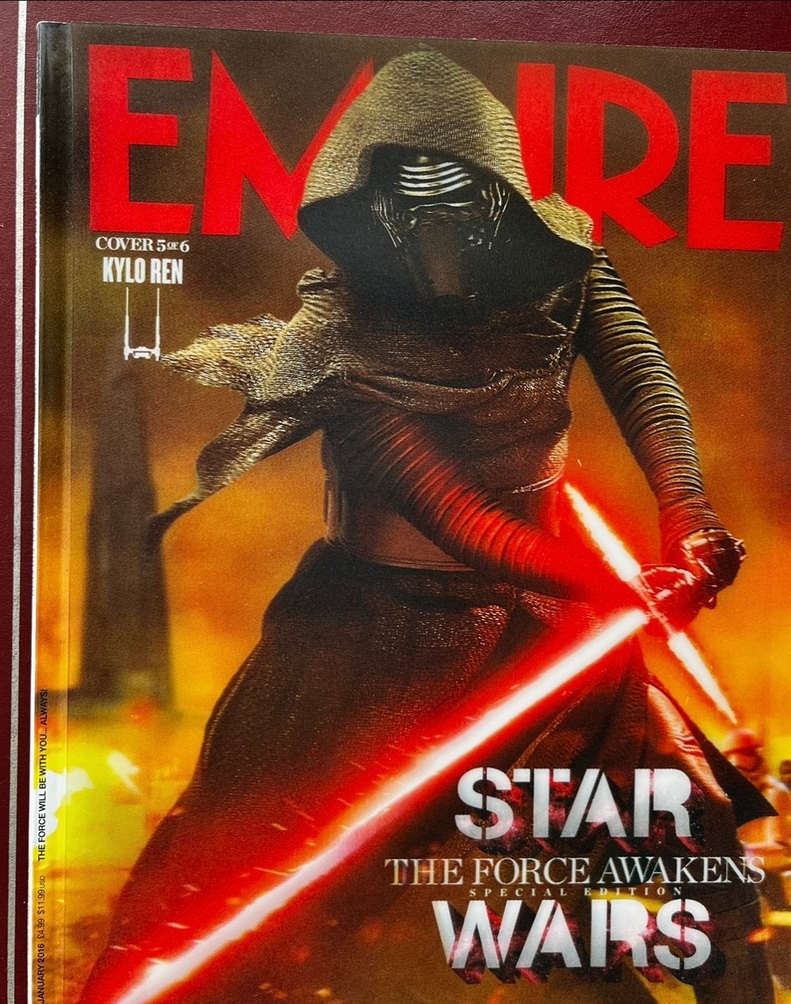 Empire Magazine Star Wars: The Force Awakens Kylo Ren, Boeken, Tijdschriften en Kranten, Ophalen of Verzenden, Nieuw, Muziek, Film of Tv
