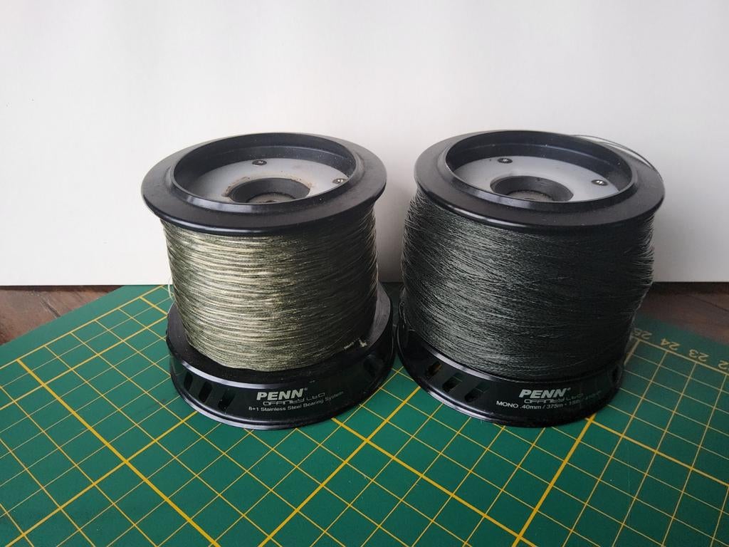 Penn 8000 offinity LTD - spoelen 2 stuks, Ophalen of Verzenden, Zo goed als nieuw, Molen