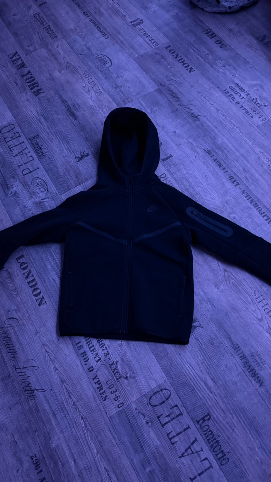 Nike tech fleece top, Ophalen, Zo goed als nieuw, Zwart
