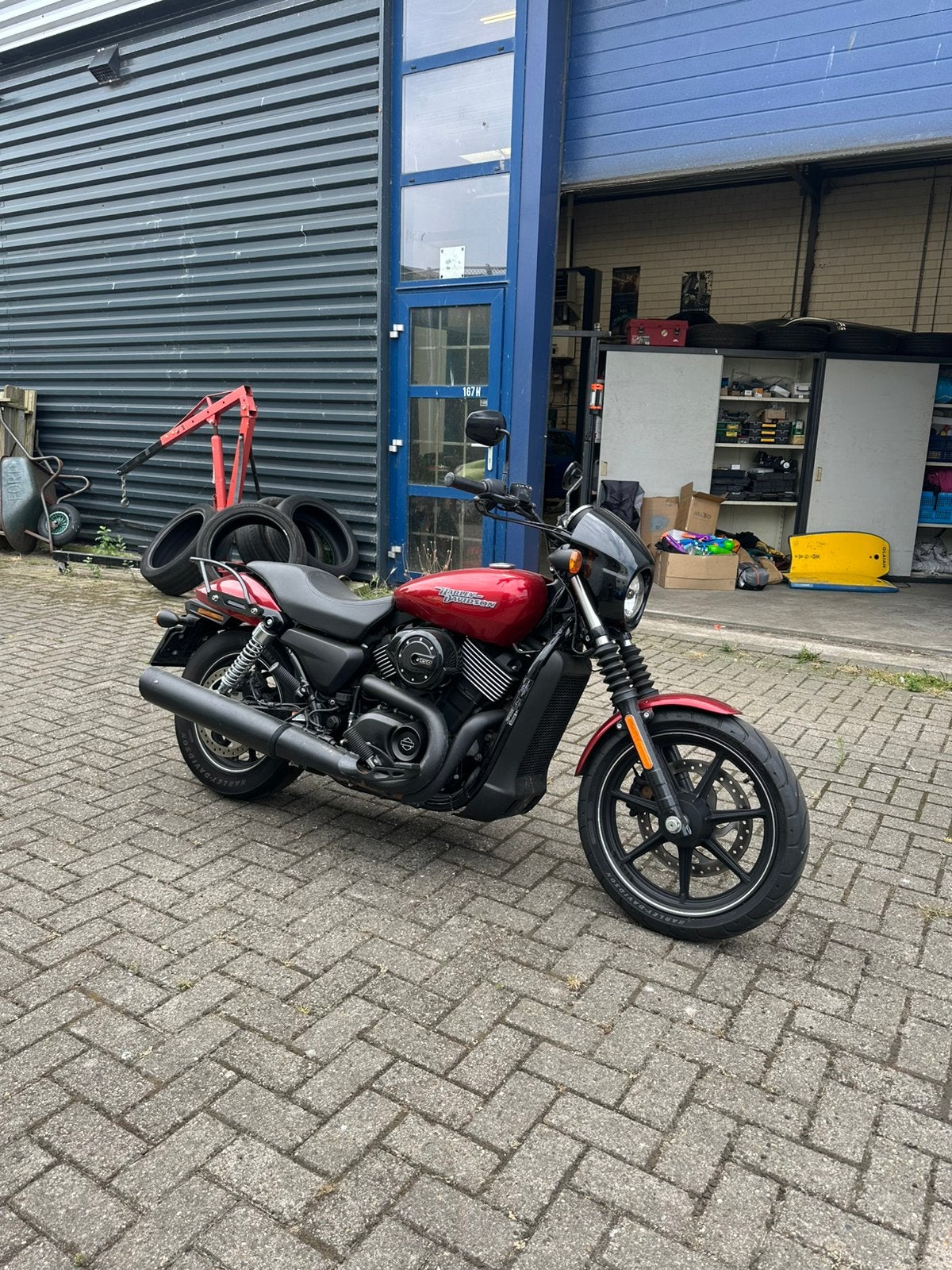 Harley Davidson Street 750 (met probleem), 2 cilinders, Chopper, 749 cc, Particulier