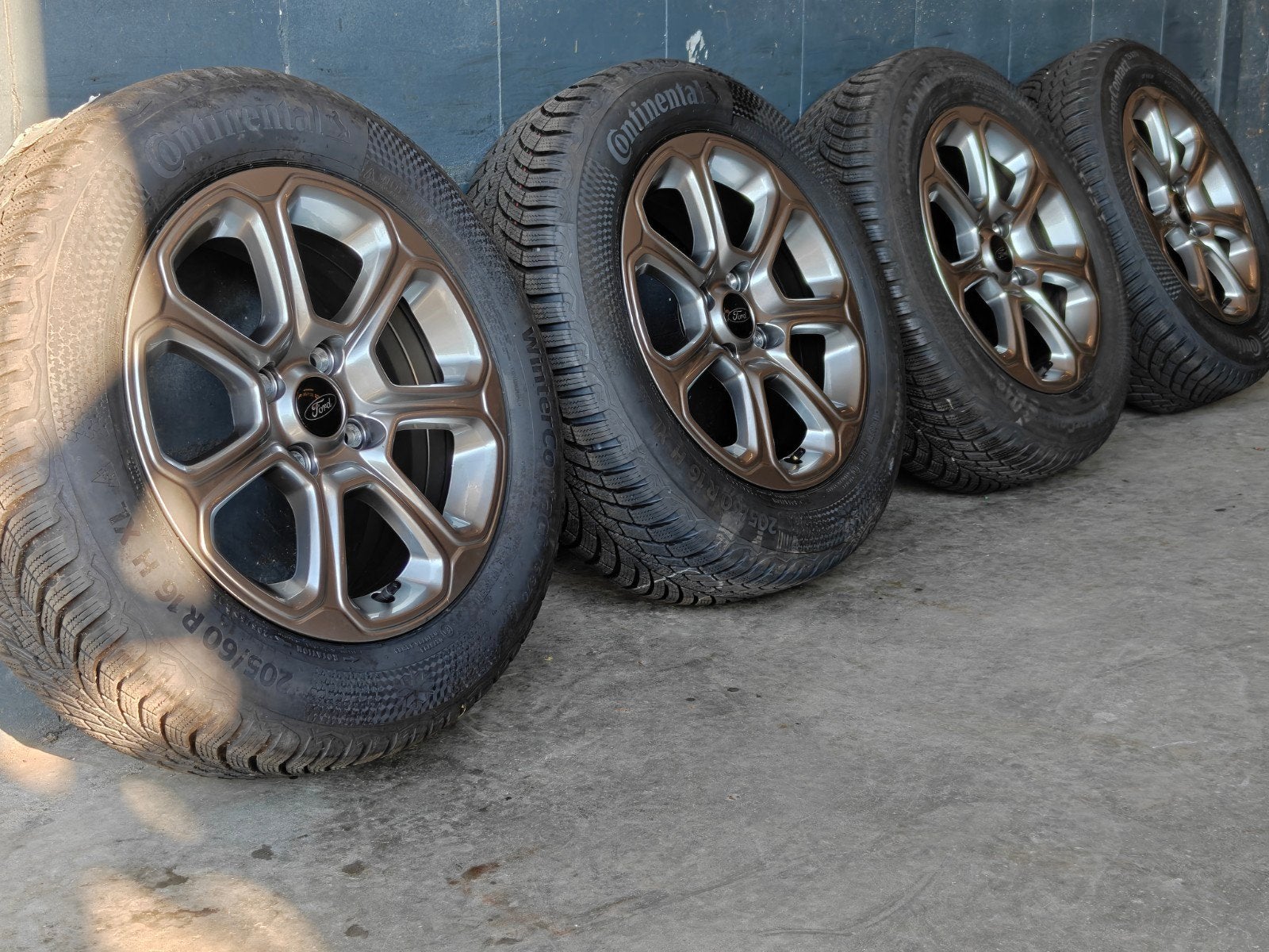 16" Gave Originele Ford Ecosport Winterset Continental TPMS, Gebruikt, Klanten@ford.com, Banden en Velgen, 1181VX