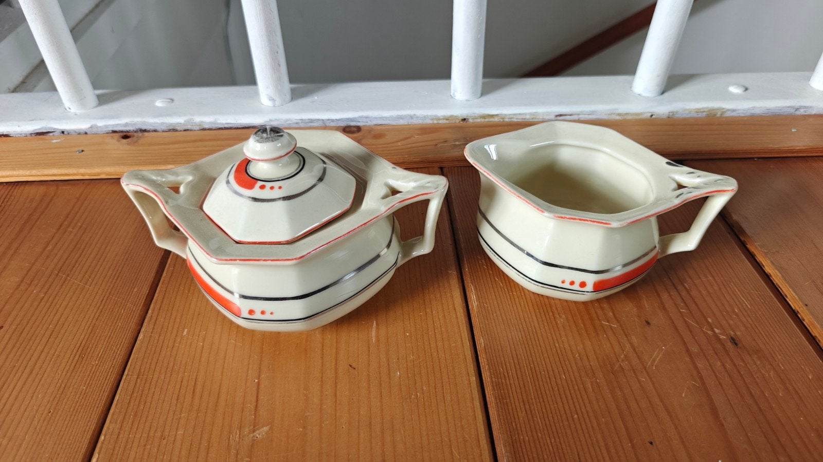 Suiker en melk setje, Antiek en Kunst, Antiek | Servies compleet, Ophalen of Verzenden
