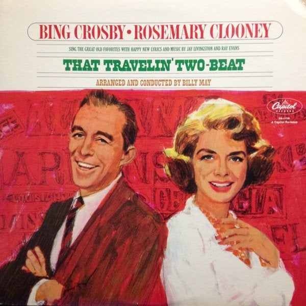 Bing crosby • rosemary clooney ‎ that travelin' two-beat lp, LP, Gebruikt, Pop, 12 inch