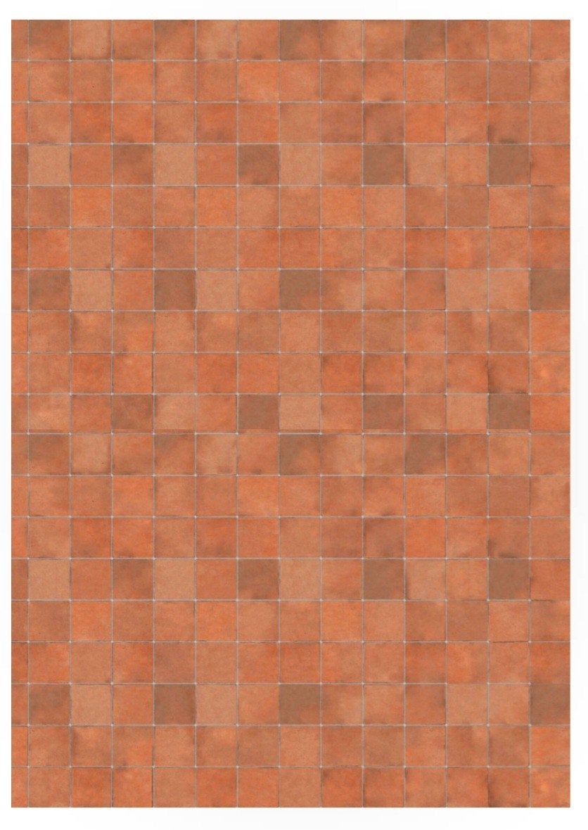 1.12 poppenhuis terra cotta vloer, Verzamelen, Ophalen of Verzenden, Nieuw, Poppenhuis
