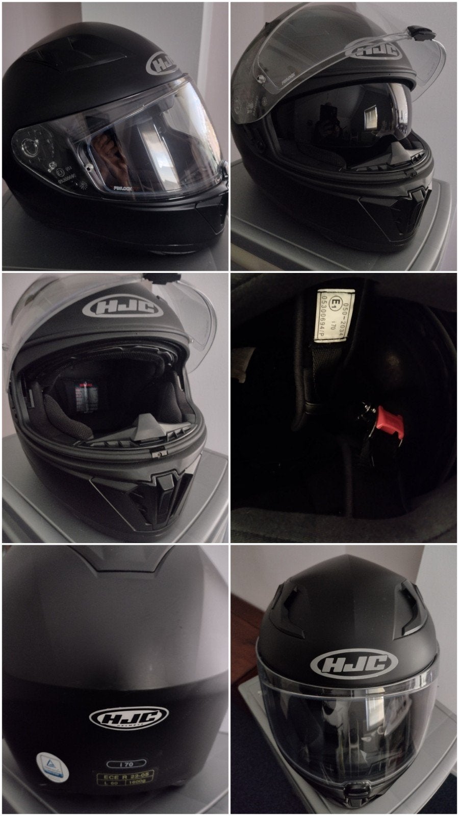 HJC Integraalhelm Maat L met Zonvizier en Ventilatie, Ophalen, Dames, HJC, Integraalhelm