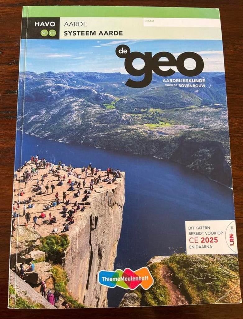Examenkatern aarde de Geo HAVO, Ophalen of Verzenden, Zo goed als nieuw, HAVO, Aardrijkskunde