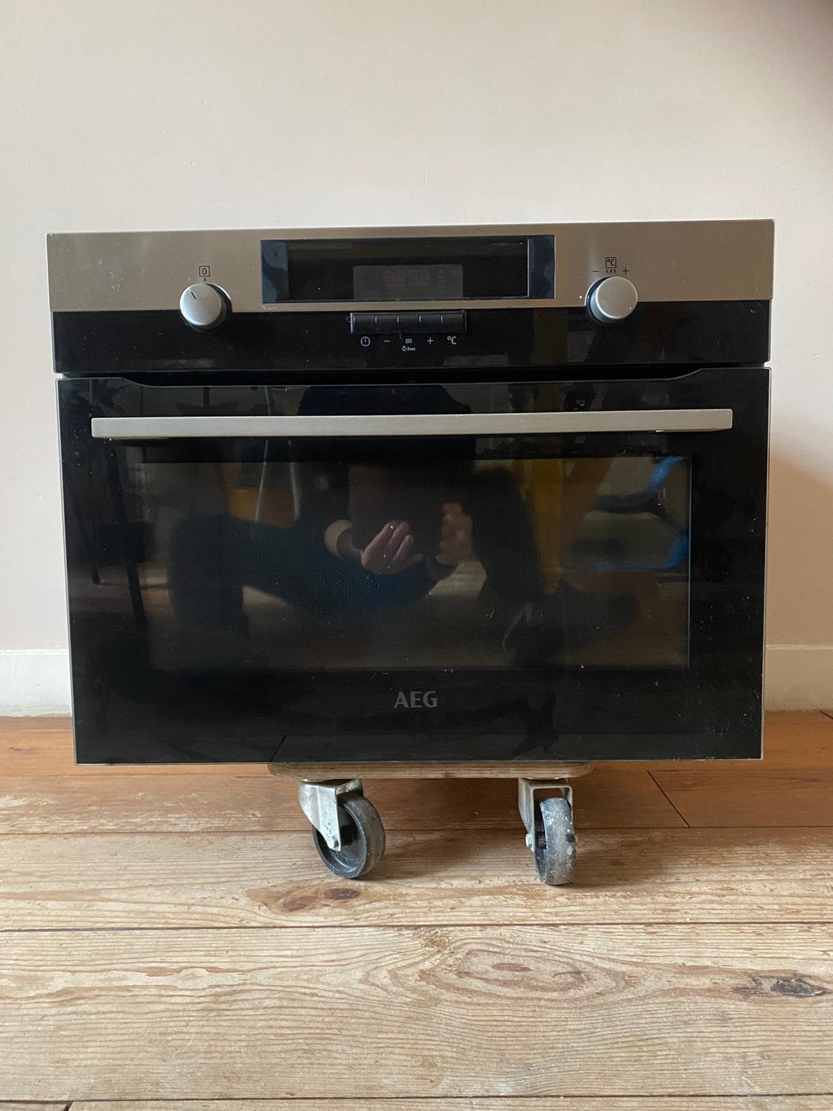 AEG Combi oven magnetron CD510M, Ophalen, Zo goed als nieuw, Magnetronfunctie