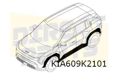 Kia EV3 dropellijst Links ORIGINEEL! 87751EV000BKL