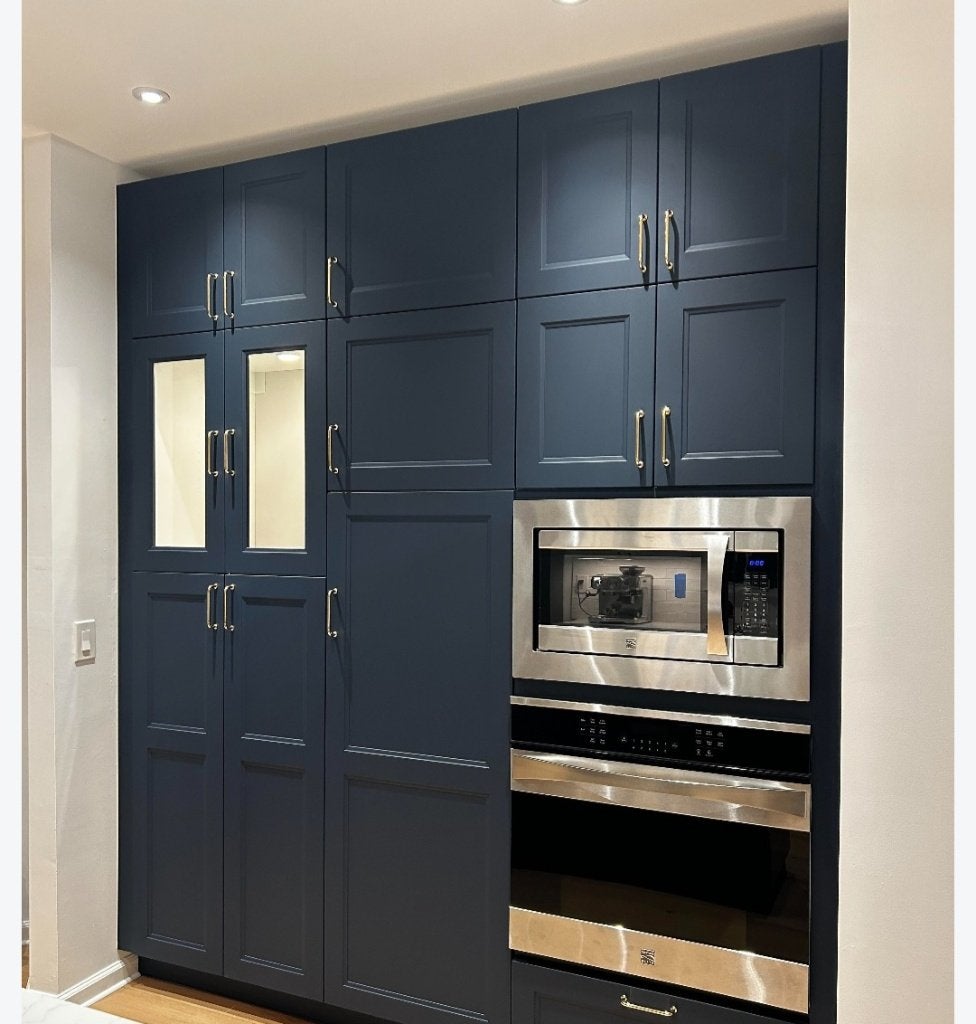 Gezocht: 2x IKEA Axstad mat Blauw front 60 x 80 cm, Huis en Inrichting, Keuken | Keukenelementen, Blauw, Minder dan 100 cm, 25 tot 50 cm