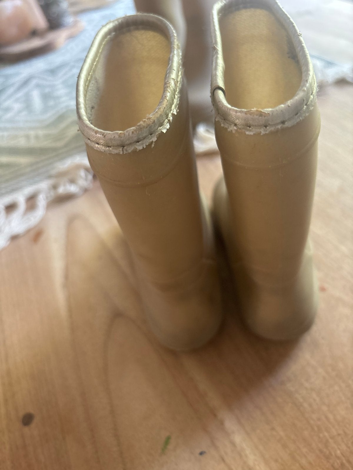 Enfant regenlaarzen goud glitter maat 25, Ophalen of Verzenden, Zo goed als nieuw, Jongen of Meisje