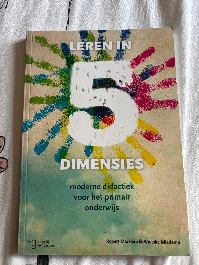 Leren in 5 dimensies, Boeken, Robert Marzano en Wietske Miedema, Zo goed als nieuw, Gamma, HBO