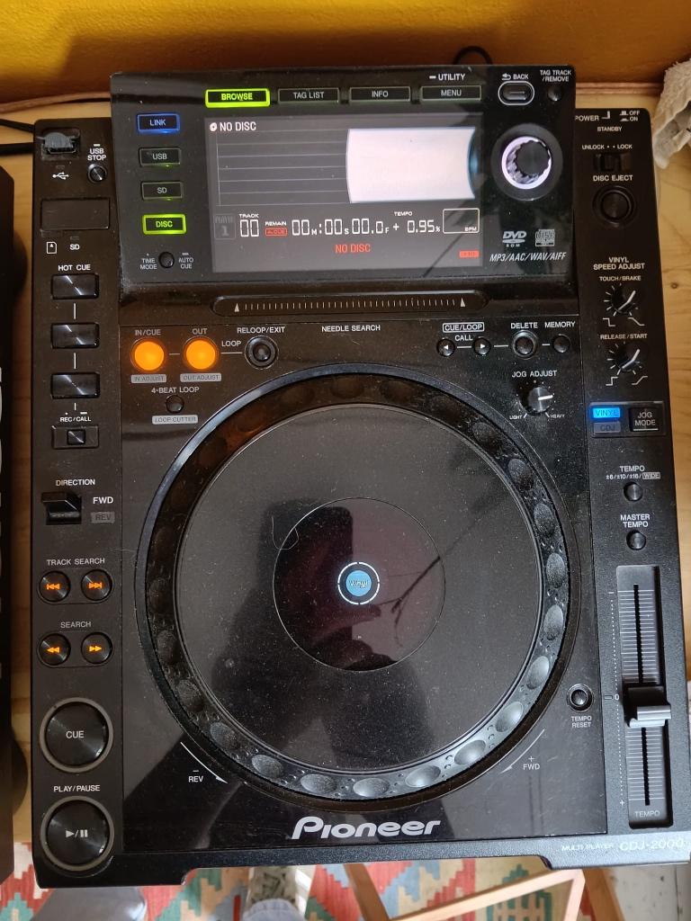 2x PIONEER CDJ-2000 in perfecte staat, Ophalen of Verzenden, Gebruikt, Pioneer